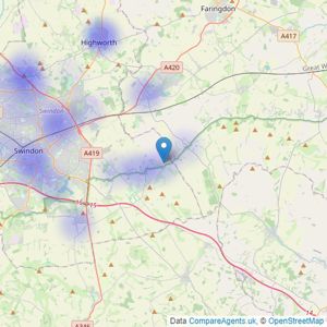 Grant Fraser Town & Country - Swindon listings heatmap