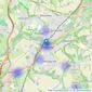 Grantley - Godalming listings heatmap