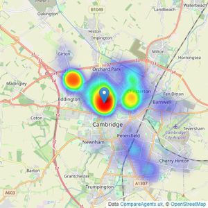 Gray & Toynbee - Cambridge listings heatmap