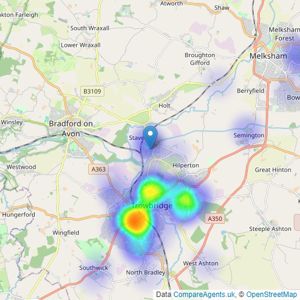 Grayson Florence Property - Trowbridge listings heatmap