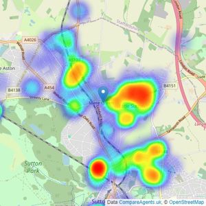 Green & Company - Four Oaks listings heatmap