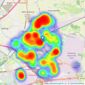 Greenbank Property Services - Kirkby listings heatmap