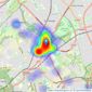 Greenfield & Company - Ewell listings heatmap