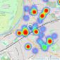 Greenfield Estate Agents - Surbiton listings heatmap