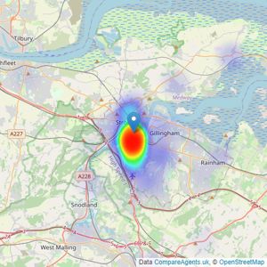 Greenleaf Property Services Ltd - Rochester listings heatmap