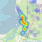 Greenslade Taylor Hunt - Burnham-On-Sea listings heatmap