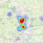 Greenslade Taylor Hunt - Chard listings heatmap