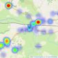 Greenslade Taylor Hunt - Langport listings heatmap