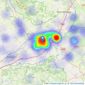 Greenslade Taylor Hunt - Taunton listings heatmap