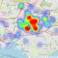 Greys Estate and Letting Agents - Poole listings heatmap