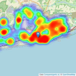 Greystones Estate Agents - Bexhill-on-Sea listings heatmap