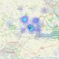 Grier & Partners - East Bergholt listings heatmap