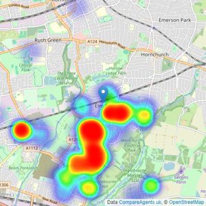 Griffin Residential Group - Elm Park listings heatmap