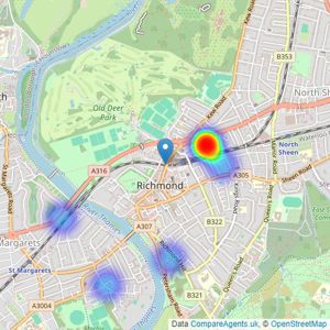 Griffin Stevens - Richmond listings heatmap