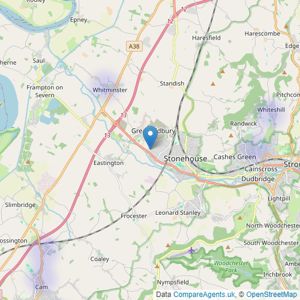 Griffith Nobes Sales and Lettings - Stonehouse listings heatmap