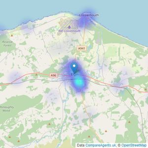 Grigor & Young - Elgin listings heatmap