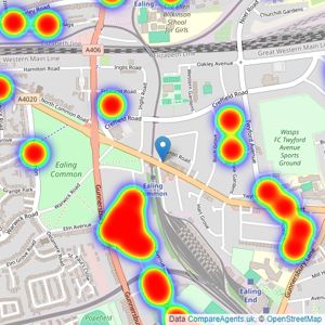 Grimshaw & Co - London listings heatmap