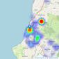 Grisdales Estate Agents - Whitehaven listings heatmap