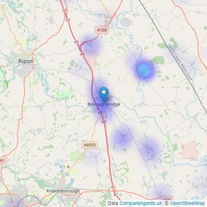 GSC Grays - Boroughbridge listings heatmap