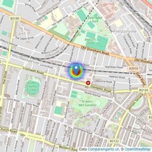 Guinness Homes listings heatmap