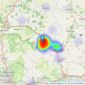 H J  Burt - Steyning listings heatmap