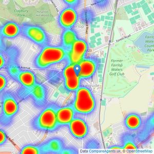 haart - Barkingside listings heatmap