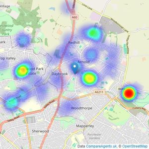 haart - covering Arnold listings heatmap