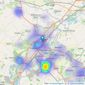 haart - covering Burton-on-Trent listings heatmap