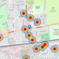 haart - Covering Chadwell Heath listings heatmap