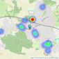 haart - covering Hockley listings heatmap