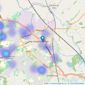 haart - covering Loughborough listings heatmap