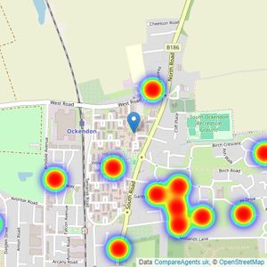 haart - covering South Ockendon listings heatmap