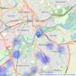 haart - covering West Bridgford listings heatmap