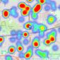 haart - Dagenham listings heatmap