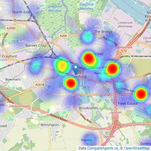 haart - Dartford listings heatmap