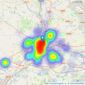 haart - Derby listings heatmap