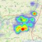 haart - Harlow listings heatmap