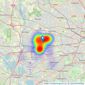 haart - Hayes (Middx) listings heatmap