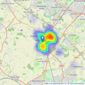 haart - Kenilworth listings heatmap