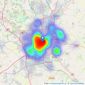 haart - Leicester listings heatmap