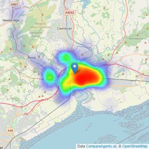 haart - Newport listings heatmap