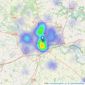 haart - Norwich listings heatmap