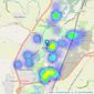 haart - St Neots listings heatmap