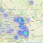 haart - Stratton St Margaret listings heatmap