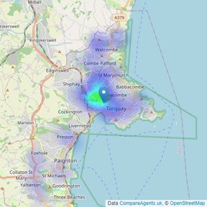 haart - Torquay listings heatmap