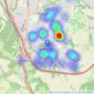 haart - Walderslade listings heatmap