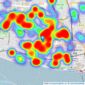 haart - Westcliff On Sea listings heatmap