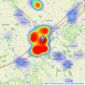 haart - Witham listings heatmap