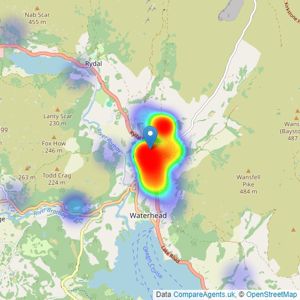 Hackney & Leigh - Ambleside listings heatmap