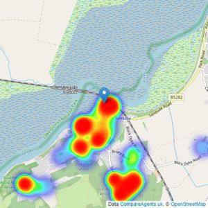 Hackney & Leigh - Arnside listings heatmap